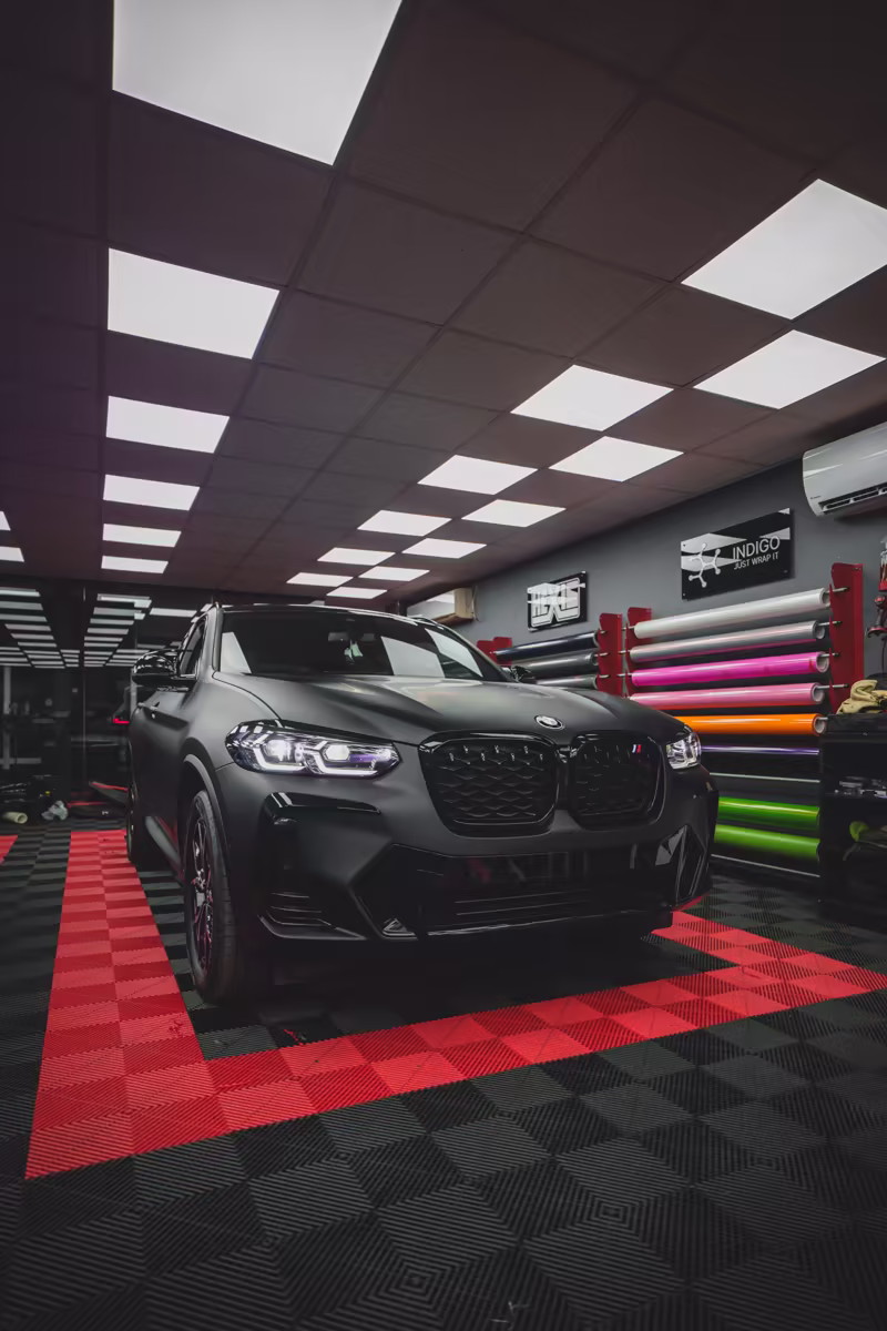 Оклейка BMW X4 в матовый чёрный — фото 5