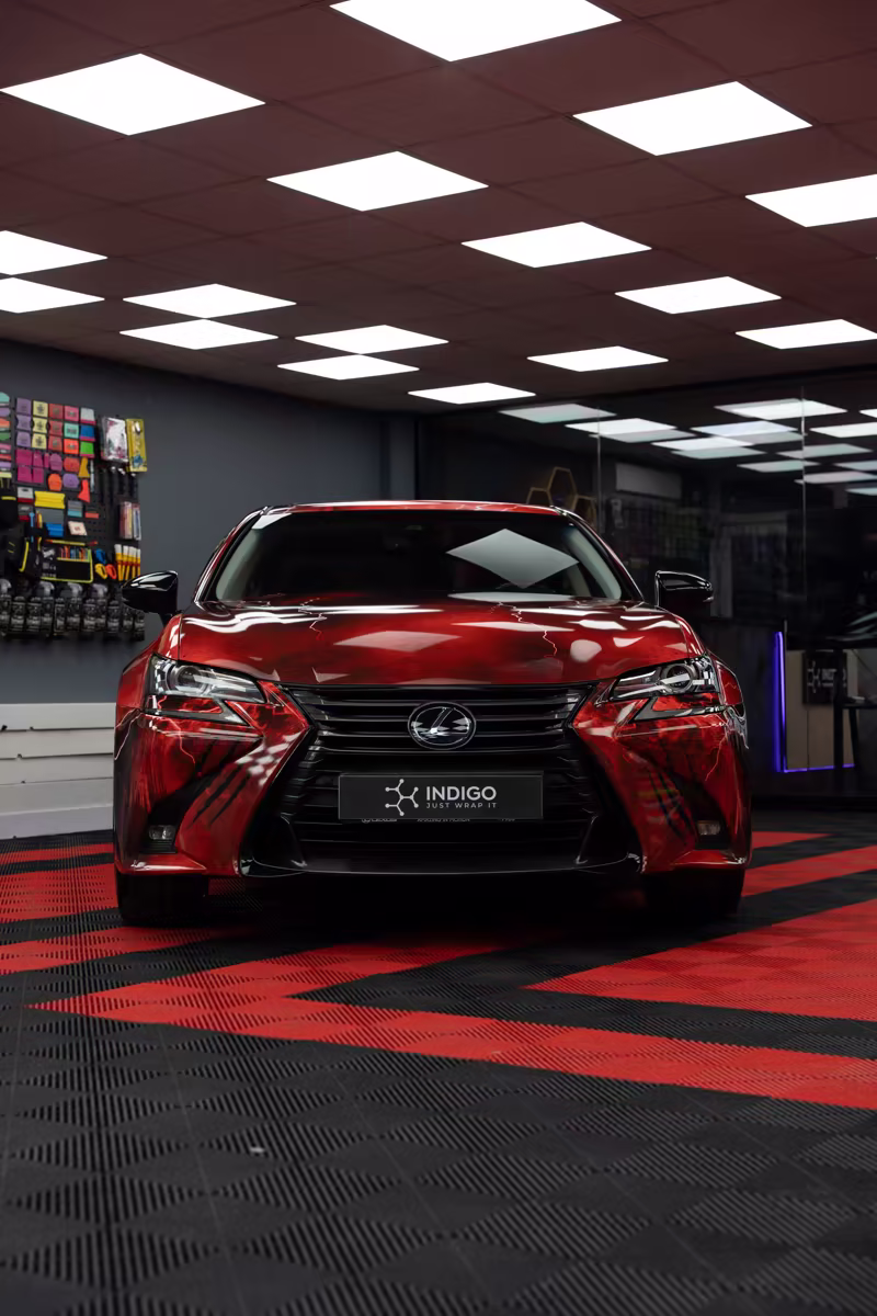 Оклейка Lexus в красный — фото 5