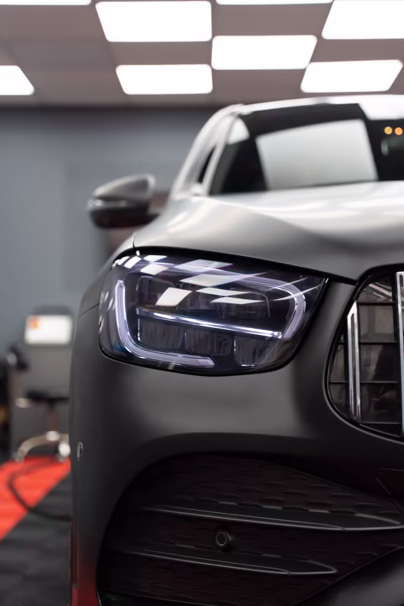 Оклейка Mercedes GLC в матовый чёрный — фото 10